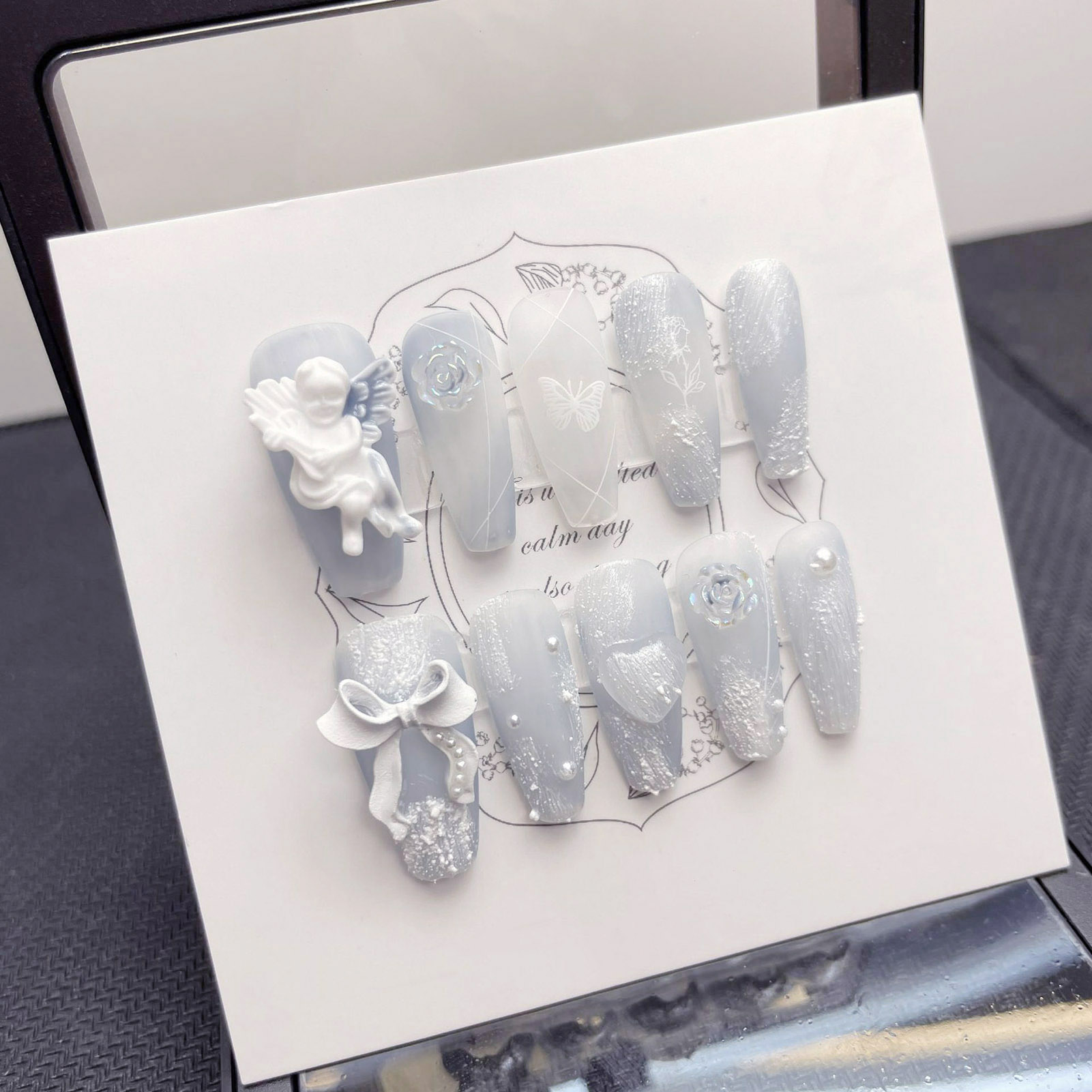 3D Alçı Melek Yanlış Çivi Parl - Pressed Flower Art incelemesi ve fiyatı