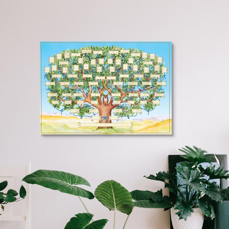 Doldurulabilir Aile Ağacı Tabl - Family Tree Print incelemesi ve fiyatı